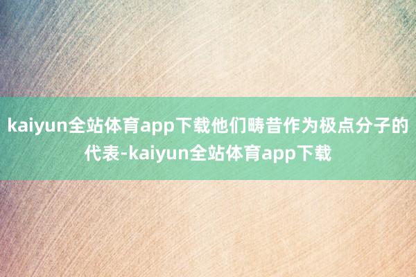 kaiyun全站体育app下载他们畴昔作为极点分子的代表-kaiyun全站体育app下载